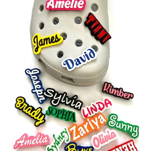 Custom Name Clog Charms for Adult and Kids Crocs | Customized 3D Printed Shoe Decorations