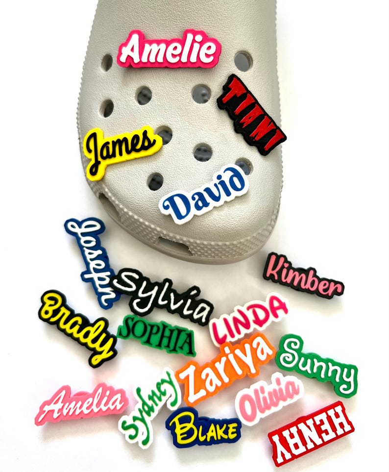 Custom Name Clog Charms for Adult and Kids Crocs | Customized 3D ...