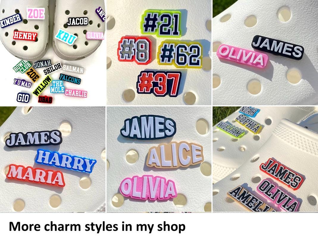 Custom Name Clog Charms for Adult and Kids Crocs | Customized 3D ...