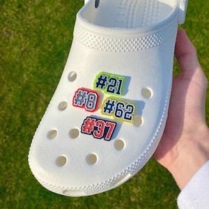 Custom Three-Color Number Clog Charm for Adults & Kids Crocs: 3D Printed Shoe Decoration