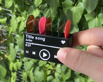 Custom Guitar pick & plectrum holder display