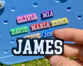 Custom Name Bogg Bag Charm: Personalized 3D Printed Decorations