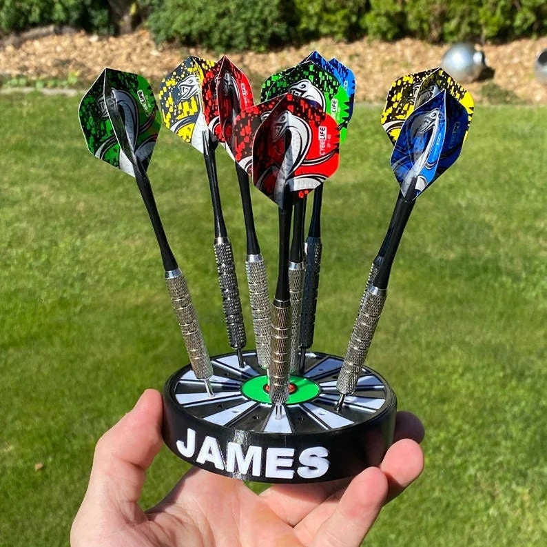 Custom name dart holder