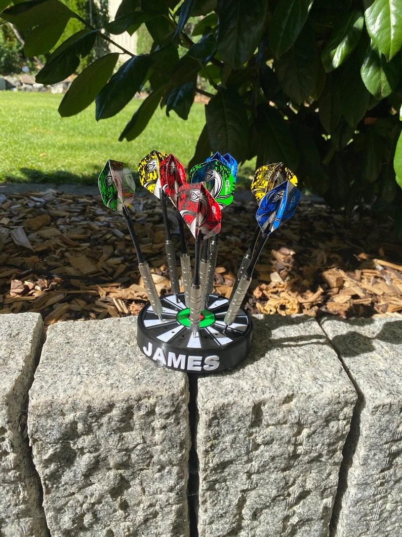 Custom name dart holder