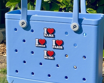 Custom I Heart Bogg Bag Charm: Personalized 3D Printed Decorations
