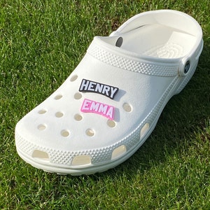 Custom Name Clog Charms for Adults & Kids Crocs | Personalized 3D Printed Shoe Decorations