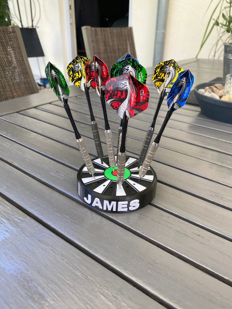 Custom name dart holder