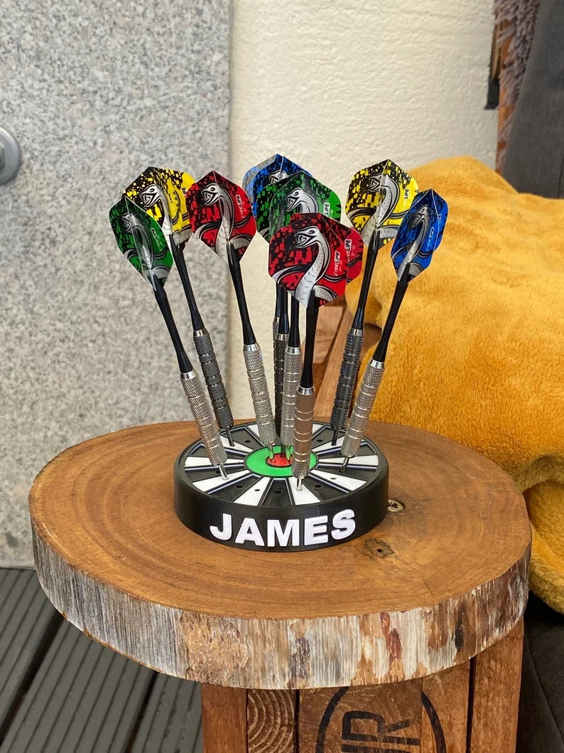 Custom name dart holder