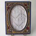 Italy 3-7/8" x 3" Frame Vintage Micro Mosaic Circa 1960s Old Italian Pietra Dura Easel Back Picture Frame