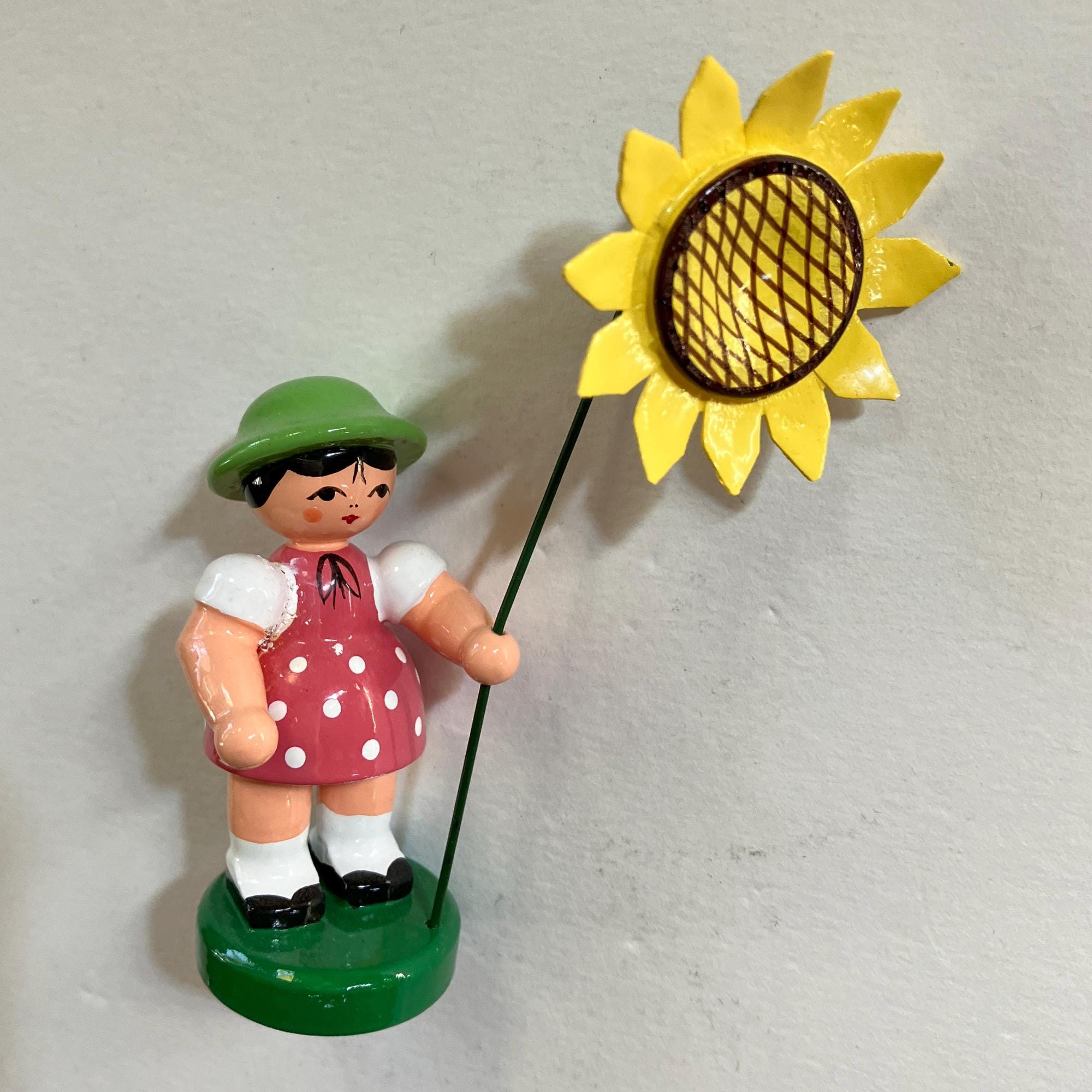 Erzgebirge Wooden Flower Girl - Etsy
