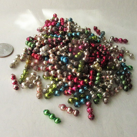 (INDIA 003) Red Glass Bump Beads