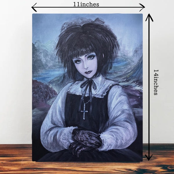 Die Mana Lisa auf Leinwand drucken | Malice Mizer | Moi dix Mois | Moi-meme-Moitie | Mana Sama | Vkei | Visual kei | Hängende Kunst | Drucke