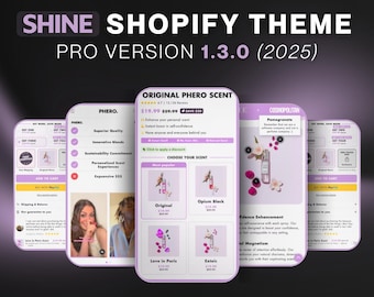Shine Pro 1.3.0, Shopify Ultimate Theme, Fully Customizable, SEO Optimized, Responsive Theme, Upsells, Features, Top Performing Theme 2024