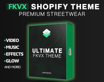 FKX Premium Streetwear Theme 2.0, modèle de page Shopify pour marque de vêtements, lecteur de musique, style vestimentaire, vidéo de fond et musique