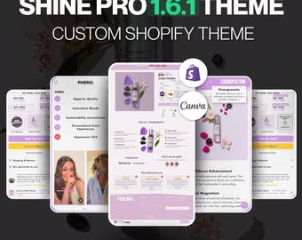 Shine Pro 1.6.1 Theme, Shopify Ultimate Theme, Fully Customizable, SEO Optimized, Responsive Theme, Upsells, Features, Top Performing Theme