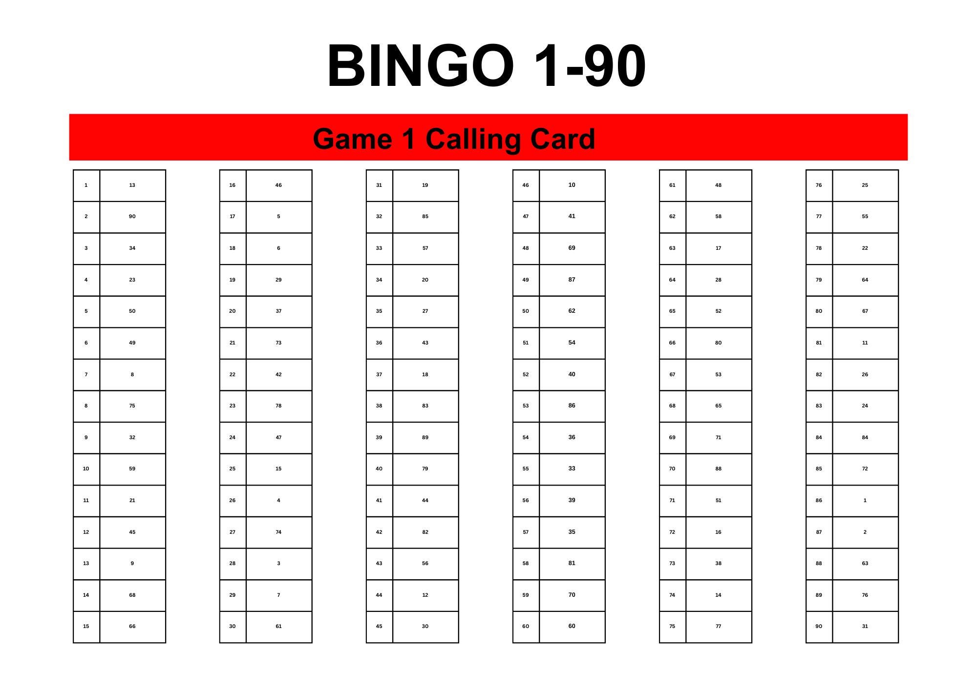 UK Style 1-90 Bingo Ticket Cards, 3 per Page – 1050 Cards / 350 Pages- Printable PDF Download - Etsy uk-style-1-90-bingo-ticket-cards-3-per-page-1050-cards-350-pages-printable-pdf-download-etsy