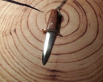 Silver Dagger Necklace