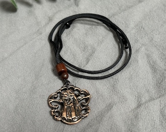 Esultanza del Signore del Sangue in metallo. Collana da uomo. Ciondolo. Regalo di Natale. Regalo di compleanno.