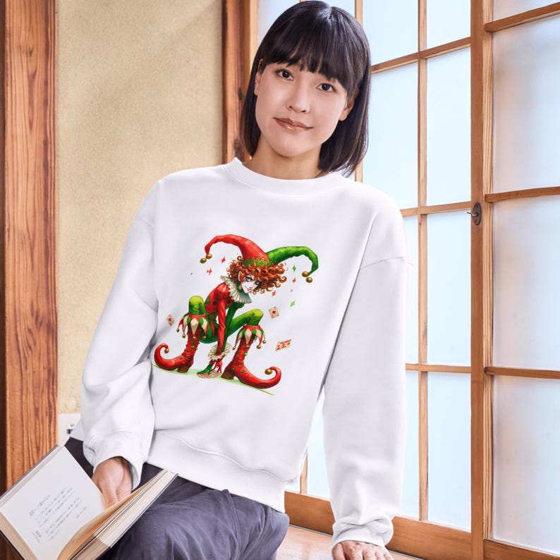 Mischievous Christmas JESTER Clipart PNG 15 Cute Quirky Holiday Comic