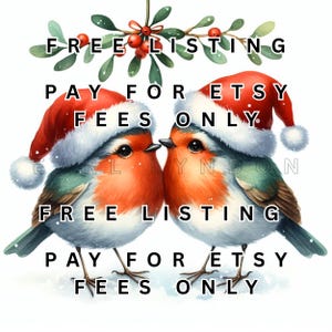 Natal ROBINS Clipart PNG 15 fofos e caprichosos inverno robin feriado arte digital impressões aquarela imprimível clip art papel artesanato 300 DPI