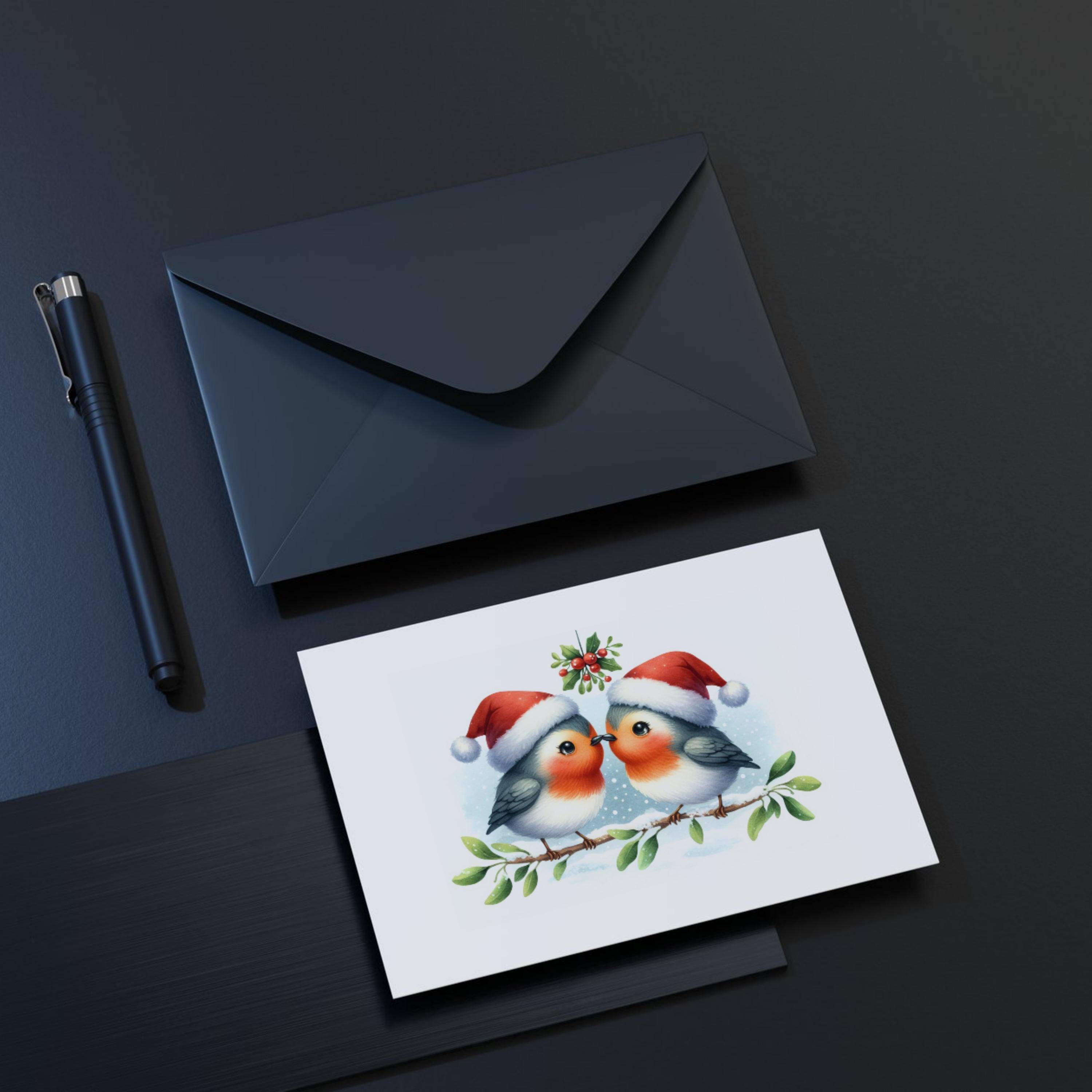 Christmas ROBINS Clipart PNG 15 Cute Whimsical Winter Robin Holiday ...