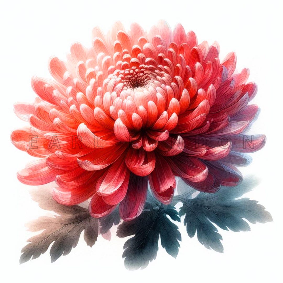 Chrysanthemum Clipart - Japan National Flower Digital Art, Floral ...