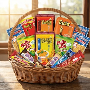 Thailand Snack Box Assortment : Exotic Asian Candies, Chips & Sweet Treats