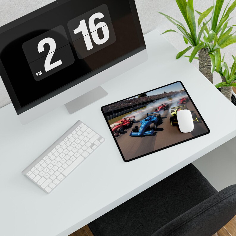 Motor Racing Desk Formula Racing Car Desk Mat: Motorsport Track Mouse Pad for Gamers - Etsy
