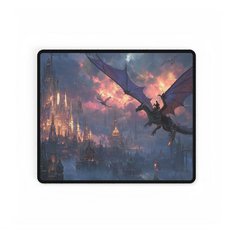 Fantasy Dragon Castle Gaming Desk Mat – Medieval RPG Mouse Pad - Etsy ...