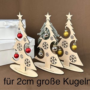 DIG0001 File laser albero di Natale 3 mm compensato 2 cm palline Natale decorazione in legno palline di vetro file SVG DXF AI file laser taglio laser download