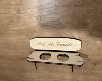 DIG0076 Laser file liquor bench gift friends plywood laser file SVG DXF AI Laser Cut Laserfile Lasercut Download