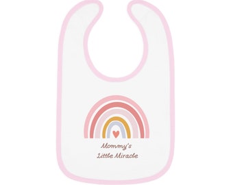 Mommy's Little Miracle Bib, Baby Jersey Bib, New Baby Gifts, Toddlers Bib, Babys Bib, Cool Baby Gifts, Cute Baby Clothes, Baby Girl/Boy Bibs