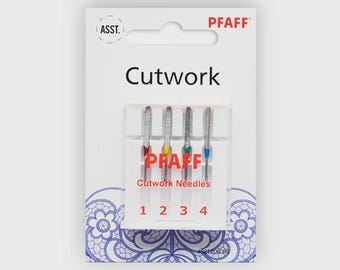 Agujas de calado PFAFF: para bordar a máquina (paquete de 4)