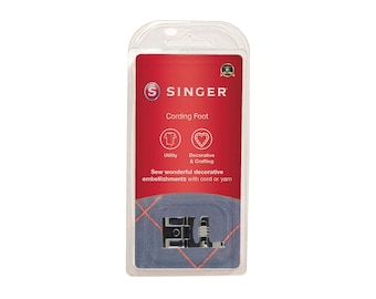 SINGER Cording Foot: Sewing Machine Presser Foot for Decorative Stitching