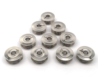 Bobinas para máquina de coser Pfaff (paquete de 10): metálicas, tipo H y K (estilo antiguo), industriales