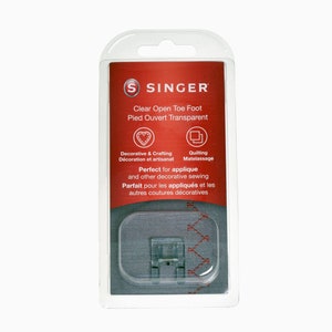 SINGER Clear Open Toe Presser Foot: Appliqué & Decorative Stitching