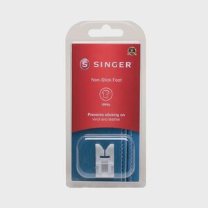 SINGER Non-Stick Presser Foot: IEF System, Leather & Vinyl