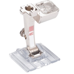 Bernina Pintuck Foot #46C: Decorative Stitching, Clear View Sole