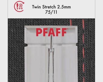 PFAFF® Twin Stretch Needle 2.5mm Size 75/11 1-Pack