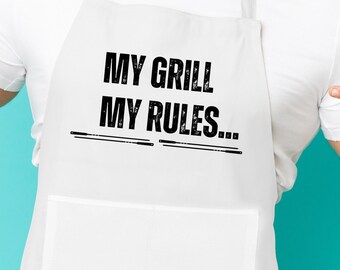 Mens Grilling Apron Dad Bbq Apron For Men Apron Funny Apron Chef Apron With Pocket Griller Gifts Apron For Women Grilling Fun The Grill Chef