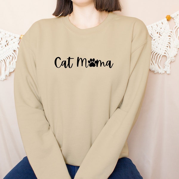 Cat owner, cat owner gift, presents for mom, Cat Mom Sweatshirt, womens cat sweatshirt, Womens Sweatshirts, Womens Sweatshirts funny