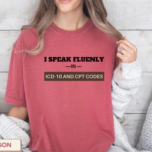 Medical Coder Shirt I Speak Fluently in icd-10 shirt Medical Coding Tank Tops Medical Coder Gift Funny Medical Coding Medical Biller D35