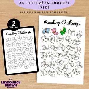 Reading Challenge Tracker: Printable Book Log for Kids & Adults (A4/A5 Digital Download