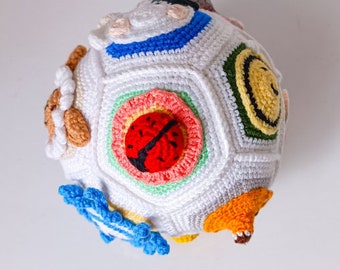 Pdf Pattern: Educational Animal Baby Ball Crochet Pattern || Amigurumi Educational Baby Toy ||