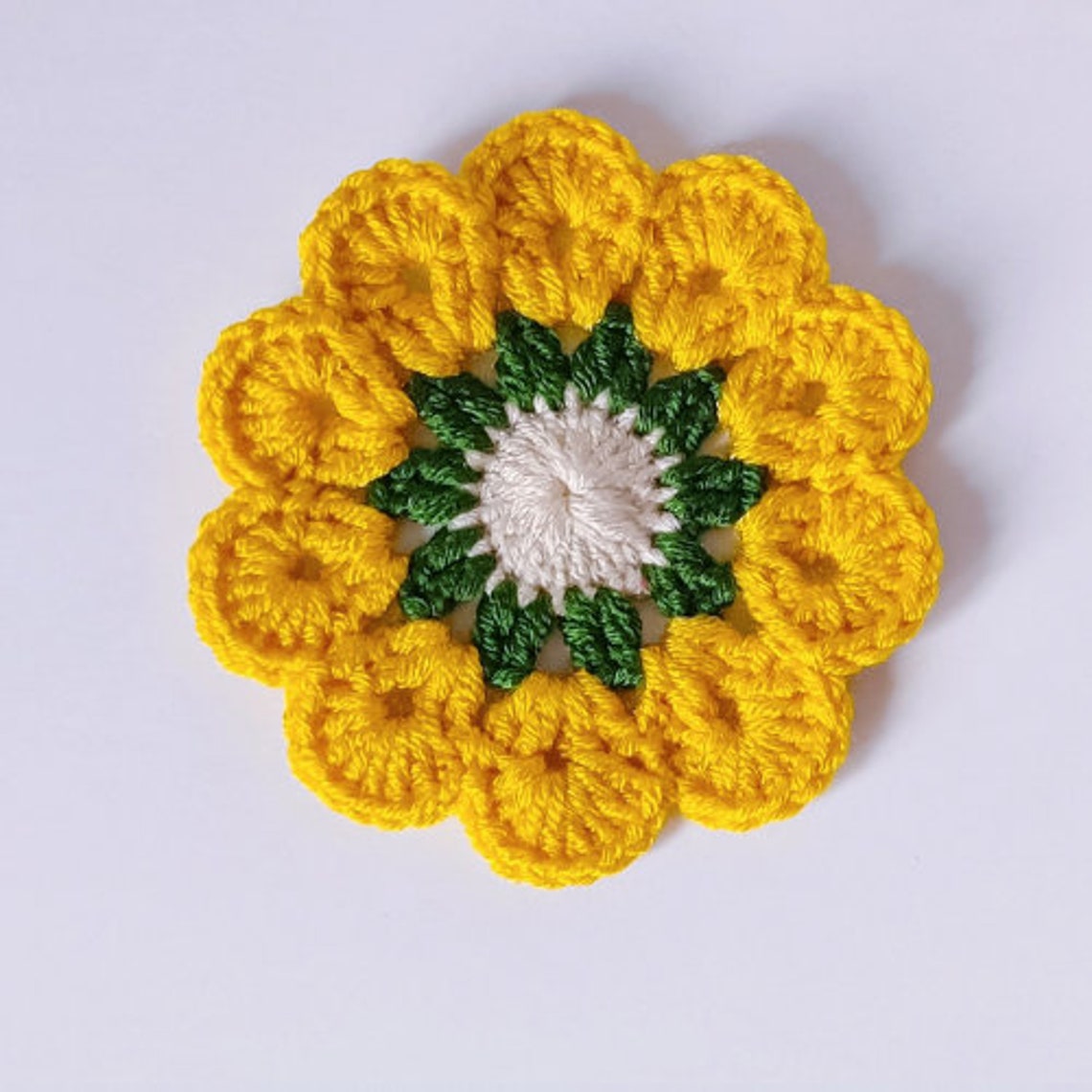 Pdf Pattern: Crochet Flower Coaster Pattern | Easy Beginner Project - Etsy
