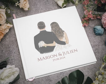 Wedding Custom Guest Book - Perfect engagement gift for couples