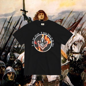 Heilige Stärke Jeanne d&#39;Arc-T-Shirt, katholisches Hemd, katholisches T-Stück, heiliges Hemd, katholisches Geschenk, St. Jeanne d&#39;Arc-T-Shirt, katholisches Unisex-Hemd