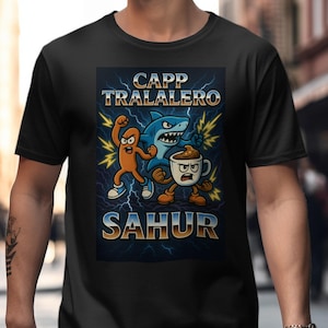 Capp Tralalero Sahur Meme T-Shirt: Funny Brainrot Chaoscore Tee
