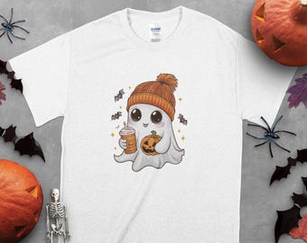 Halloween Ghost Shirt, Cute Halloween Shirt, Halloween Women's Shirt, Spooky Season Shirt, Trick or Treat Shirt, Pumpkin