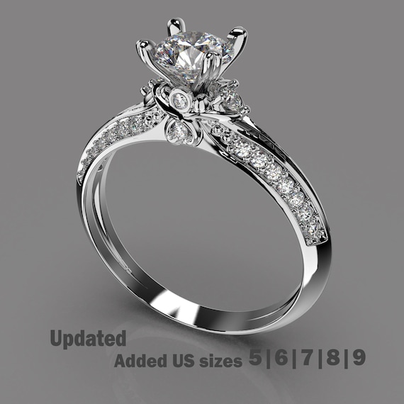 engagement SOLITAIRE ring, 3D model, Jewelry for 3D printing, ring STL,3d jewelry file,printable file,ring for 3D printing,jewelry Design